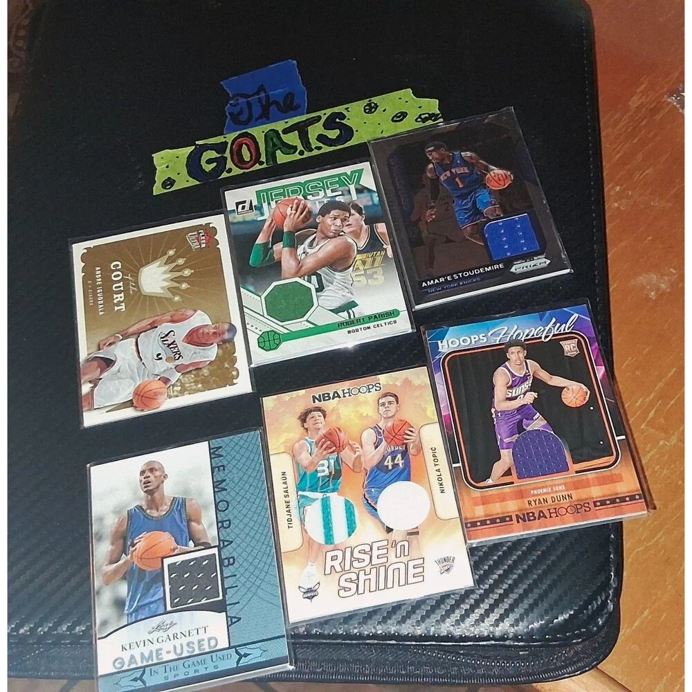NBA Basketball Jersey Patch Memorabilia Trading Cards Lot of 6